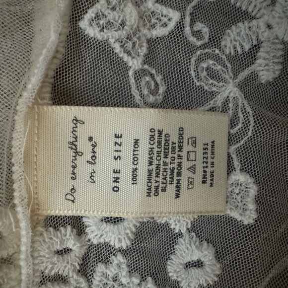 White Short Lace Cover Up - Picture 2 of 6